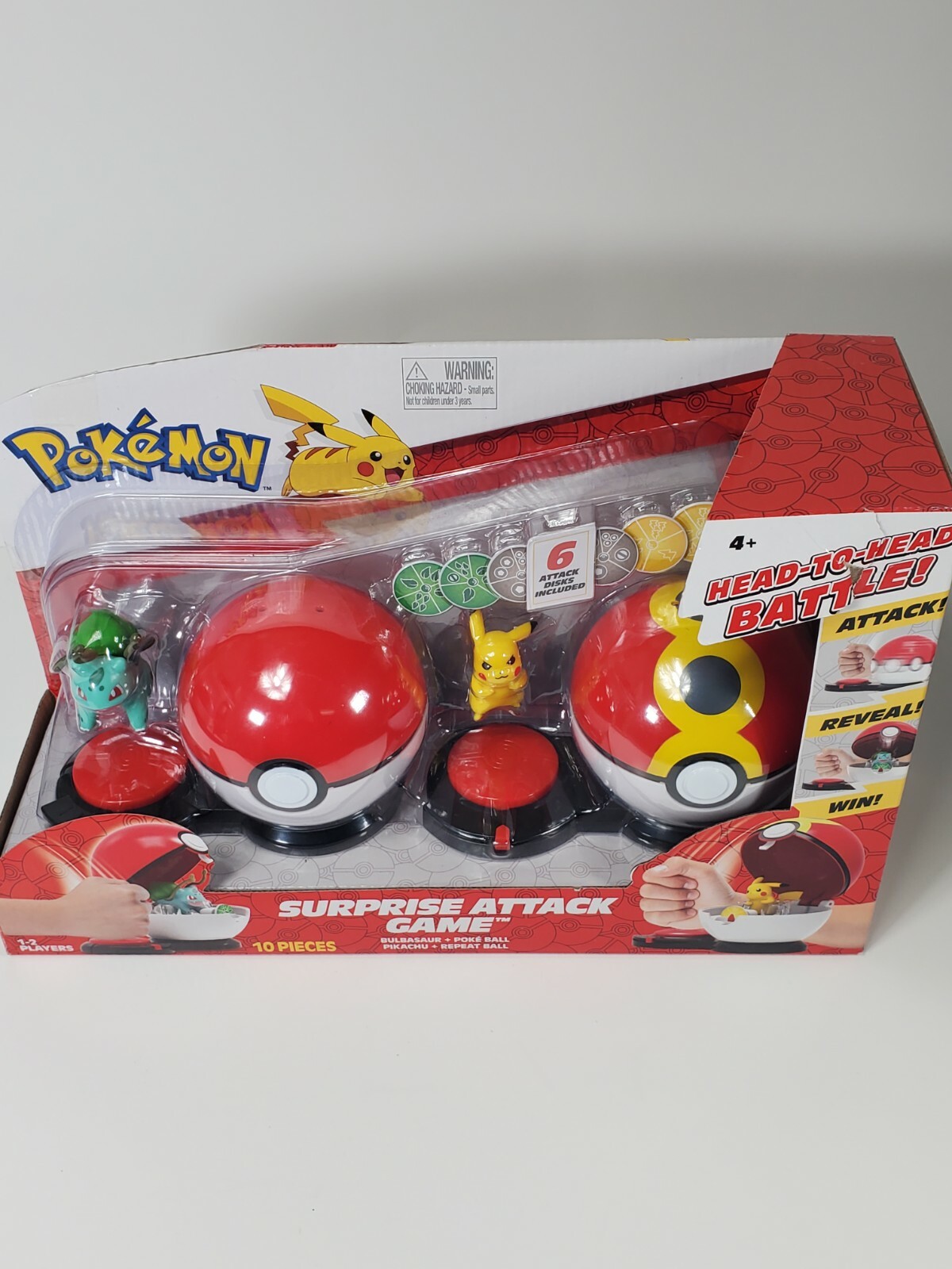 Pokemon Surprise Attack Game Poke Ball Repeat Ball Bulbasaur Pikachu NEW  Sealed 191726409526 | eBay
