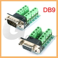 DB9 D-Sub 9-pin 2 Row Male / Female Adapter RS-232 Breakout Board Connector