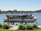 Lift Kept Tri Toon w/4 Stroke F/I Honda 200Hp Runs Excellent nds Steering Repair