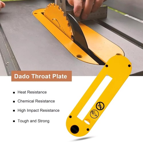 Dado Blade Throat Plate for DeWalt 10" Table Saw DWE7402DI DWE7490 DWE7491/ 7492 - Picture 6 of 21