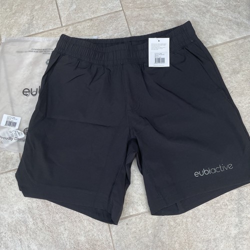 Eubi Active Shorts XS Black With Orange Undershorts *BNWT*