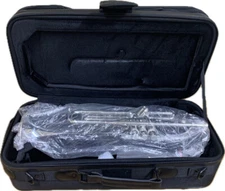 S.E. Shires Q10R Silver-Plated Trumpet – New with Possible Defects (9301539)