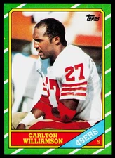 Carlton Williamson, 1986 Topps, #169, San Francisco 49ers,