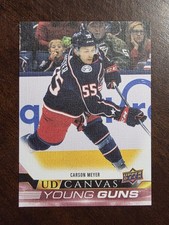 2022-23 UD Series 1 - UD Canvas Young Guns Carson Meyer #C118 (RC) Blue Jackets