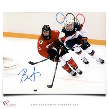 Brianne Jenner Team Canada Signed 8x10 Photograph Battling Vs. USA