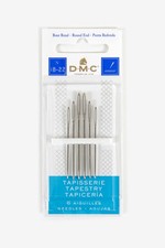 DMC 1767-18/22 Tapestry Hand Needles, 6-Pack, Size 18/22 18/22, シルバー