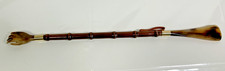 Vintage Concord Italy Hand Back Scratcher SHOE HORN Tortoise Style Bamboo C1