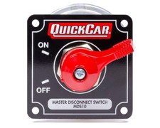 High-Performance 2.5" Battery Master Disconnect Switch with Mounting Panel - Red