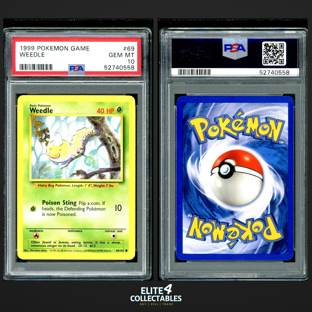 Pokémon TCG Professional Sports Authenticator (PSA) Base Set Grade