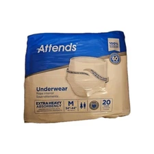 Attends Disposable Underwear Size Medium: Extra Heavy  Pull up Incontinence 