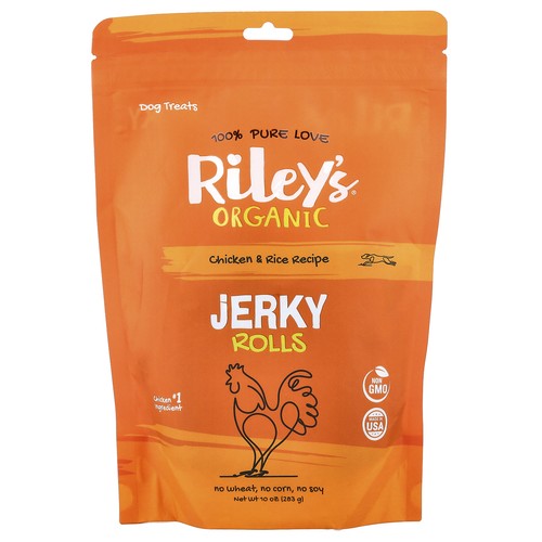 Jerky Rolls, Dog Treats, Chicken & Rice, 10 oz (283 g)