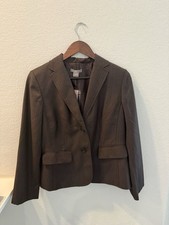 Ann Taylor Suit Margo 12P Brown