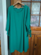 Perfectly Priscilla Philly Green Shift 3/4 sleeve Dress Go Birds EAGLES Size 2XL