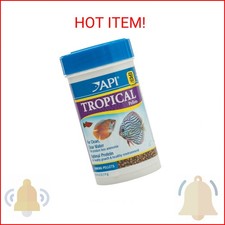 API TROPICAL PELLETS Sinking Pellets Fish Food 4.2-Ounce Container, Medium 823B