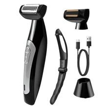 46Cm Extended Handle Back Hair Remover For Comfortable Access And Smooth Shaving