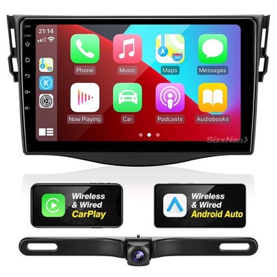 SizxNanv for Toyota RAV4 2006-2012 Radio Compatible with Wireless Carplay...