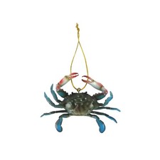 4" Blue Crab Christmas Tree Ornament Nautical Xmas Gift Topper Sea Holiday Decor