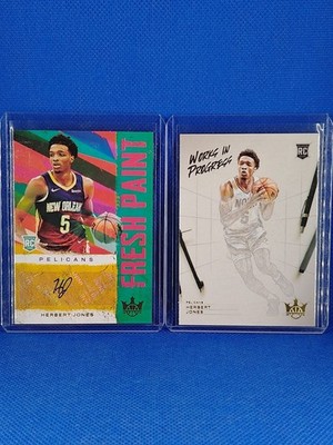 Herbert Jones Pelicans 2021-22 RC´s LOT (Fresh Paint Auto #/199 + Works in Pro.)