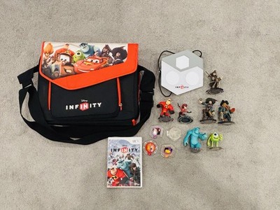 Disney Infinity Wii Game Portal Figures Bundle Incredibles Monsters Pirates Case