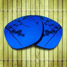 US Dark Blue Mirrored Replacement Lenses for-Oakley Latch OO9265 Polarized