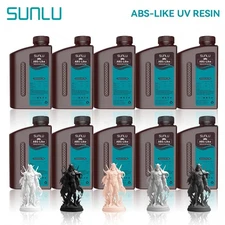SUNLU ABS-Like 3D Printer Resin 10*1KG for LCD/SLA Non-Brittle & High Precision