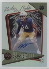 2022 Panini Legacy Under the Lights Silver Auto Kyle Hamilton #UL-18 Auto 7p8