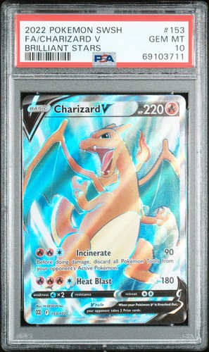 Charizard V graded PSA 10 for sale on eBay