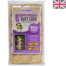 Additive-Free Mealworm & Insect Logs - 6 Count for Nutritional Bird Care