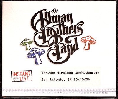 Allman Brothers, San Antonio, TX, Verizon Amphitheater Live, 2-CD Set 10/0/2004