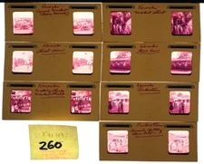 7x Stereo realist 3D slides Karachi - 1950s Travel Magenta