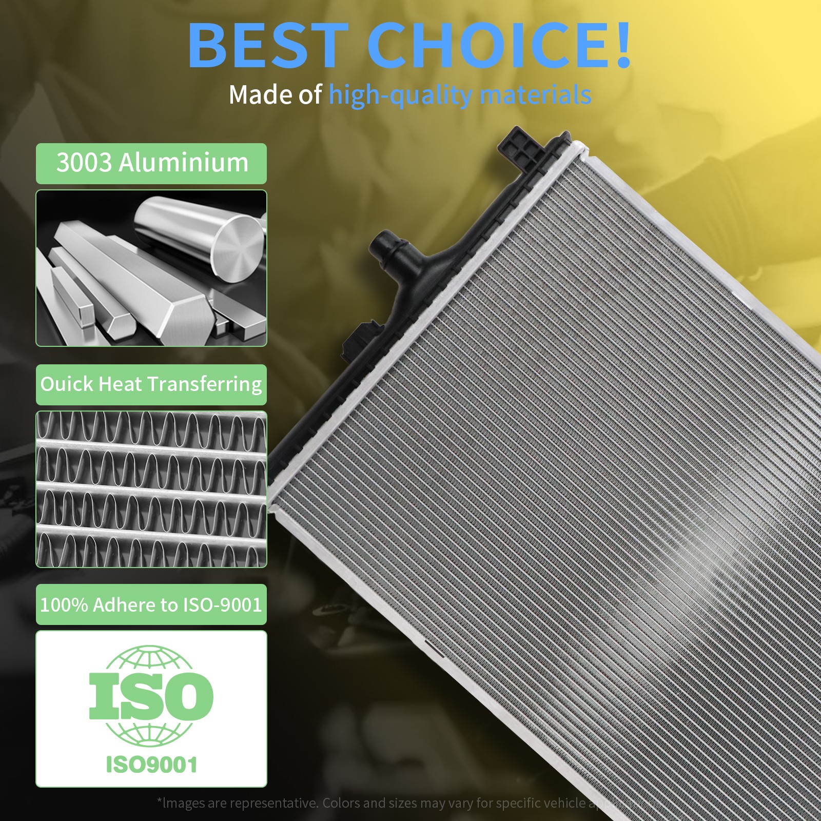 Readair OE Style Aluminum Radiator For 1991-1993 Buick Roadmaster Chevy Caprice