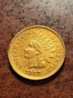 1867/67 Indian Head Copper Cent, key date Philadelphia     inv10    p31ml