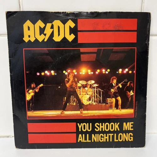 AC/DC ‎– You Shook Me All Night Long. Original UK 7".  K 11600. 1980. See Pics
