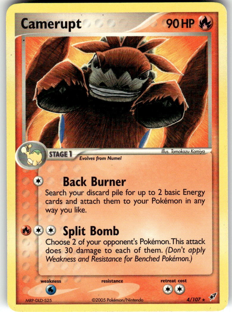 Camerupt - 4/107 (EX Deoxys) Rare Deck Exclusives 004/107 LP