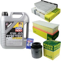 Inspektionspaket 5L Liqui Moly Top Tec 4100 5W-40 FüR VW Touran 1.4 TSI Tiguan