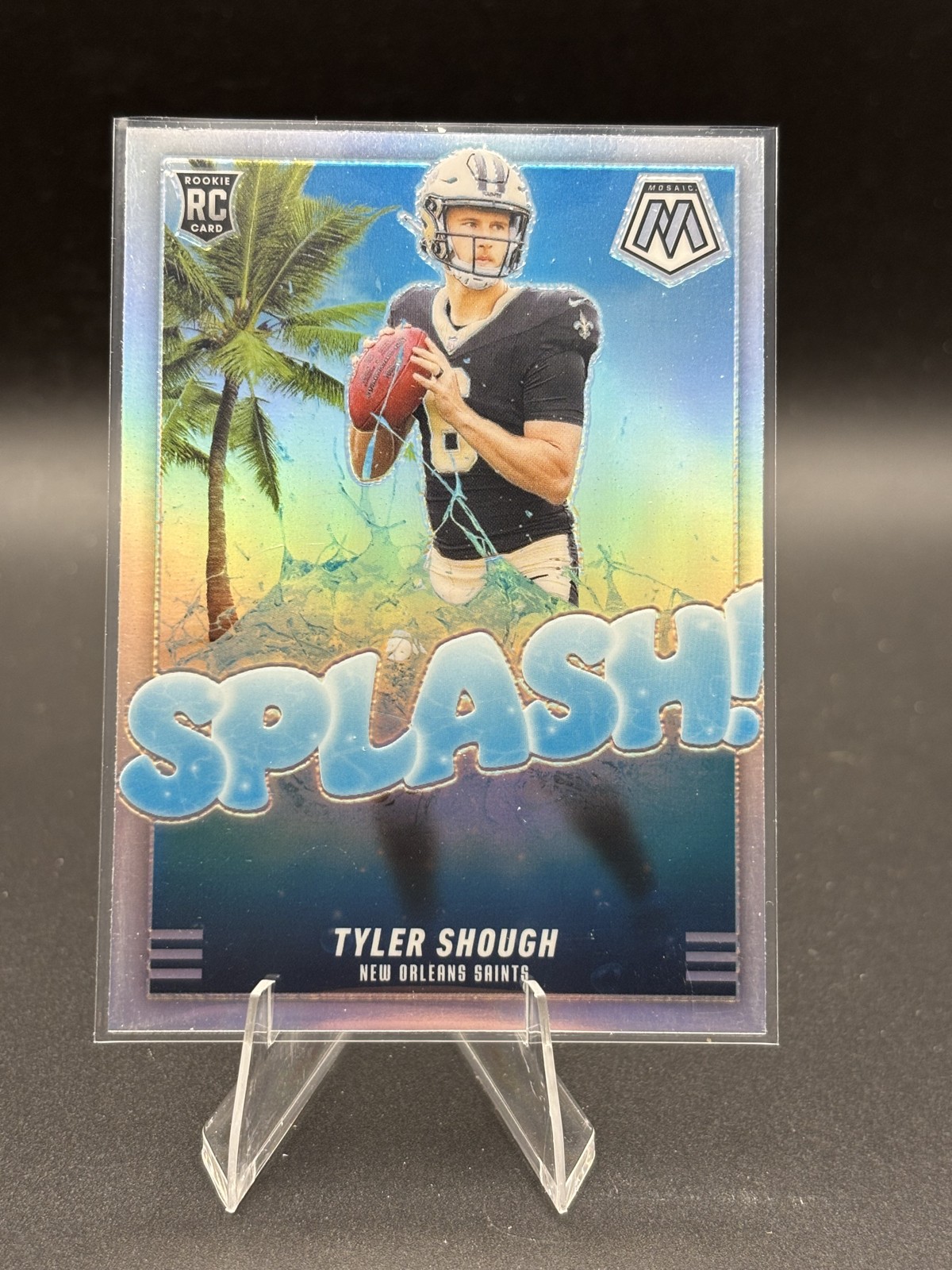 2025 Panini Mosaic - Splash Mosaic Tyler Shough #17 Silver Prizm (RC)
