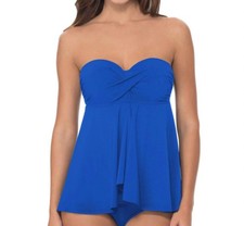 Profile By Gottex D-Cup Bandeau Fly Away Tankini Top Size 32D