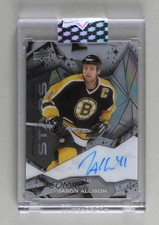 2024-25 Upper Deck Clear Cut Crystalline Stars Jason Allison #CSA-JA Auto 11jd