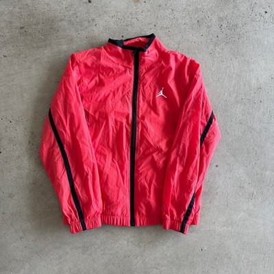 Nike Air Jordan Woven Essentials Flight Jacket Men's M FN 4537-604 Lobster Red