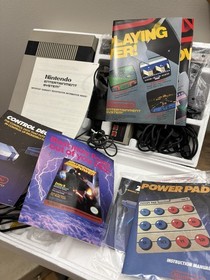 NES Power Set Nintendo Entertainment System CIB Power Pad Console Cables Zapper