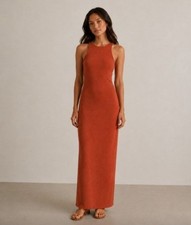 Express Sleeveless Cutout Maxi Dress S Contour Body Skimming S