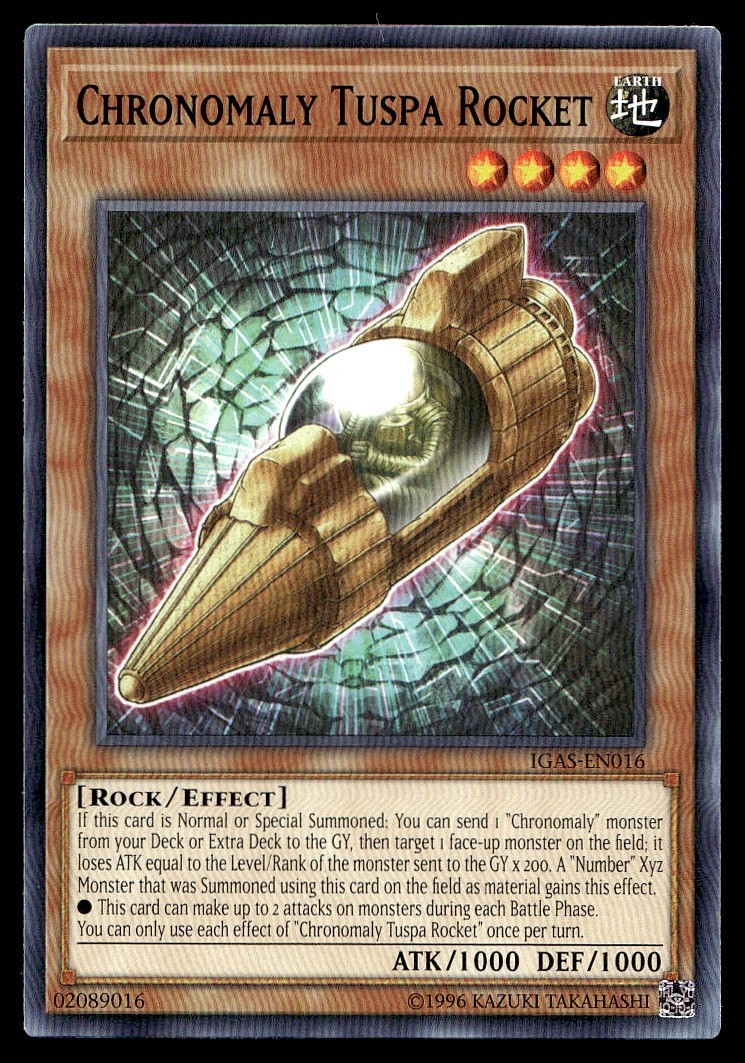 Chronomaly Tuspa Rocket Ignition Assault IGAS-EN016 MP YuGiOh TCG |Buy 3 Get 5 F