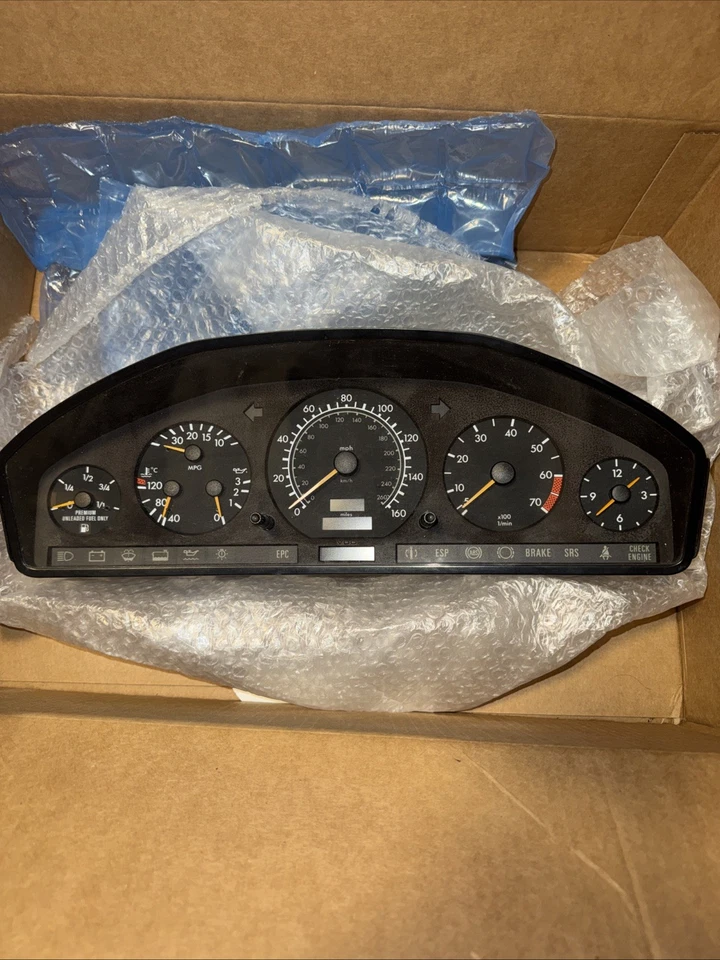 94-98 Mercedes Benz W140 instrument cluster 600SEC 600SEL - Image 2 of 4