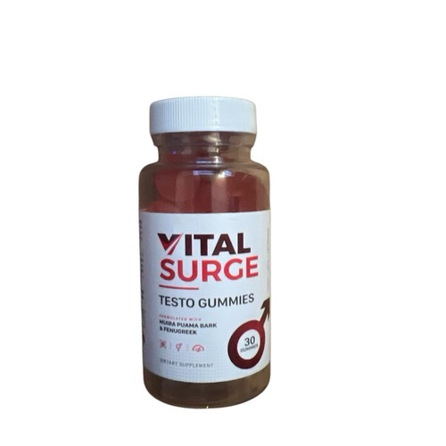 VITAL SURGE Testo Gummis für männliche Leistung | 30 Gummis | Exp. 03/2026