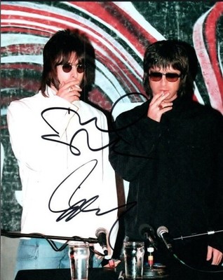 Oasis Autographed Original 8x10 Photo LOA TTM