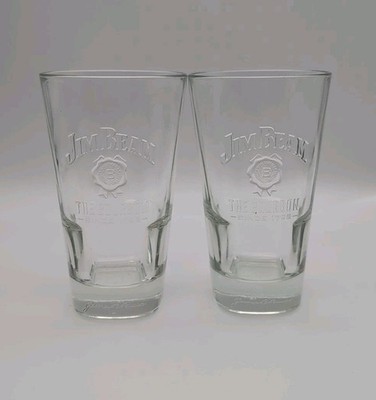 Jim Beam Bourbon Whiskey 2er Gläser Set 2cl 4cl Messmarken Bar