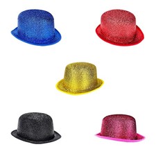 1Pc Dress-Up Top Hat Shiny Tuxedo Hat Costume Magician Cap for Stage Performance