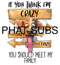 Sublimation Print Meet My Family Dog Ready To Press Heat Transfer