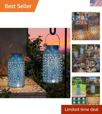 Garden Gifts for Women Solar Lanterns Outdoor Waterproof Peacock Garden Gifts...