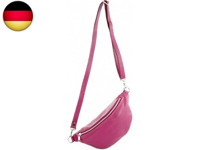 modamoda de T211 Damen Leder Hüfttasche Bauchtasche, handmade in Italy